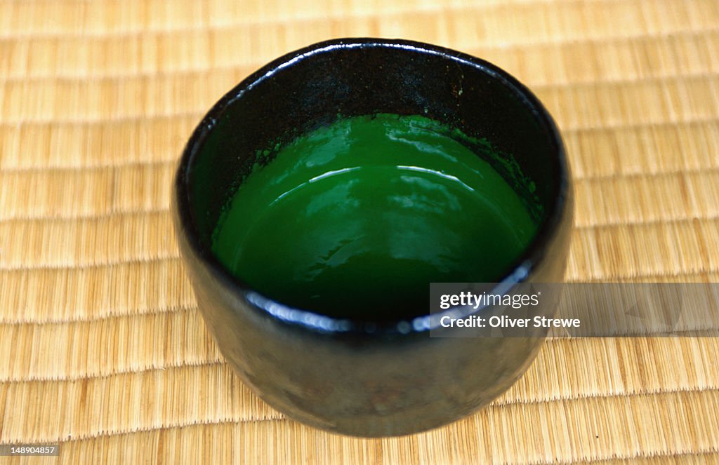 Bowl of thick green tea (koicha), Kyoto