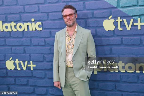 Seth Rogen attends the Los Angeles premiere of Apple TV+ original series "Platonic" at Regal LA Live on May 10, 2023 in Los Angeles, California.