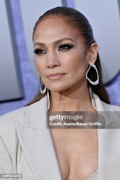 Jennifer Lopez attends the Los Angeles Premiere of Netflix's "The Mother" at Westwood Regency Village Theater on May 10, 2023 in Los Angeles,...