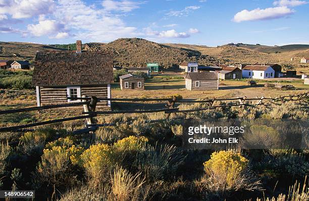 south pass city state historic park. - wyoming stock pictures, royalty-free photos & images