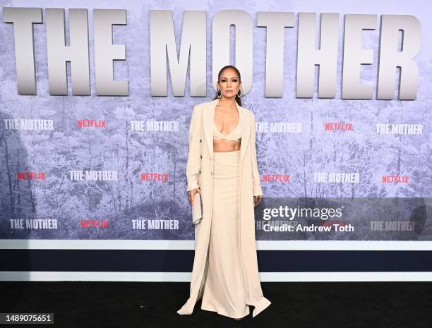 Jennifer Lopez attends "The Mother" Los Angeles Premiere Event at Westwood Village on May 10, 2023 in Los Angeles, California.