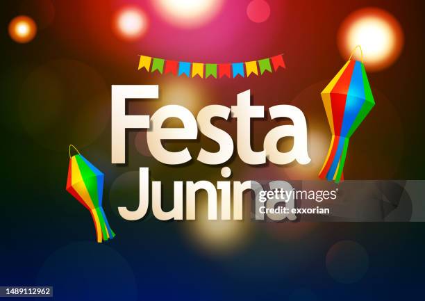 festa junina celebration - festa stock illustrations