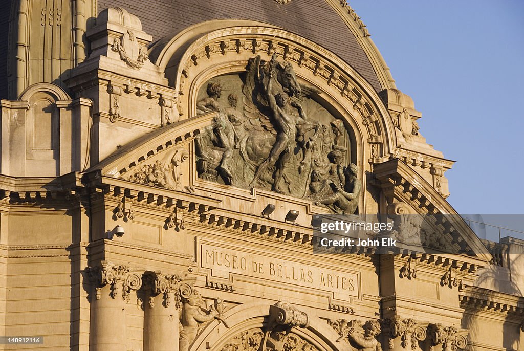 Facade of Palacio de Bellas Artes, Palace of Fine Arts.