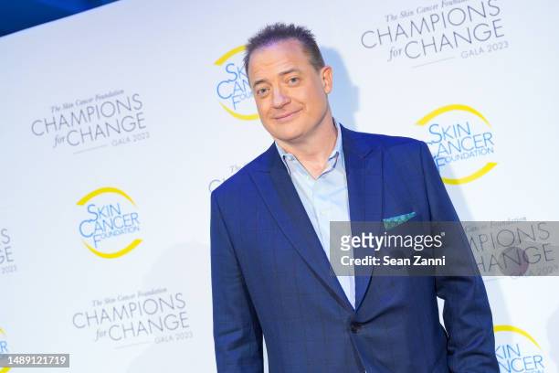 Brendan Fraser attends The Skin Cancer Foundation Champions for Change Gala at The Ziegfeld Ballroom on May 10, 2023 in New York City.
