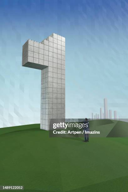 3d, cg, illustration, object, background - skyscraper looking up stock illustrations