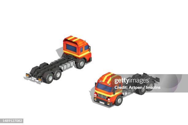 3d, cg, illustration, object, background - toy truck stock illustrations