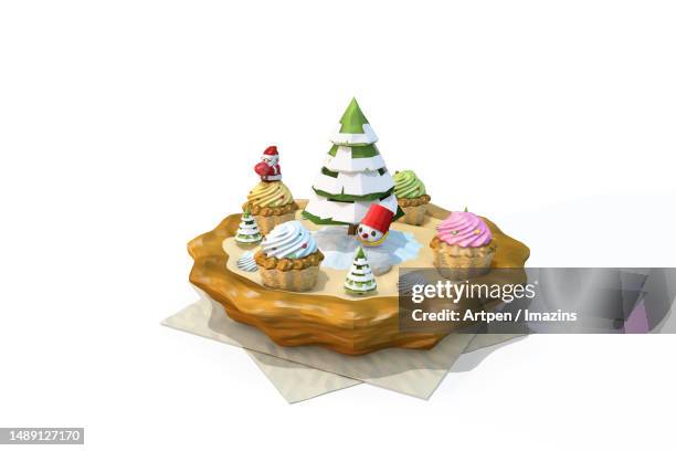 3d, cg, illustration, object, background - creme fraiche stock illustrations