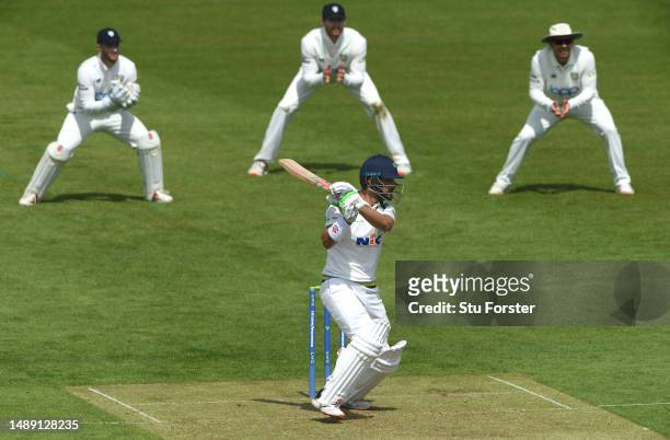 Yorkshire batsman Shan Masood in batting action during day one of the LV= Insurance County Championship Division 2 match between Durham and Yorkshire...