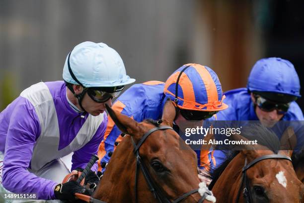 Ryan Moore riding San Antonio on their way to winning The Boodles Dee Stakes at Chester Racecourse on May 11, 2023 in Chester, England.