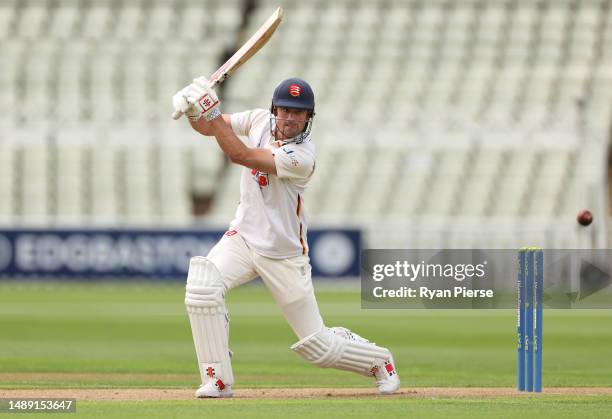 Alastair Cook of Essex CCC bats during day one of the LV= Insurance County Championship Division 1 match between Warwickshire and Essex at Edgbaston...