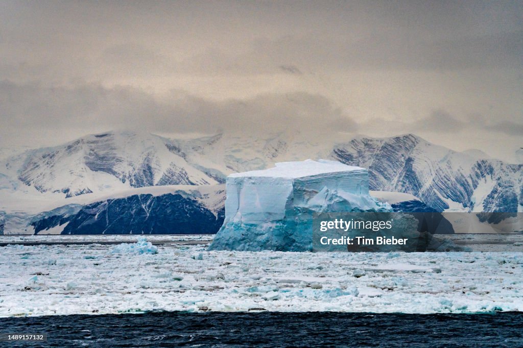 Ice Bergs Robertson Sound near Cape Adare.