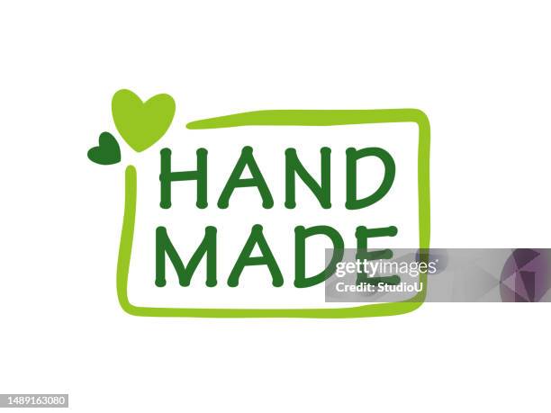 handmade label with leafy design elements - nutrition label stock illustrations