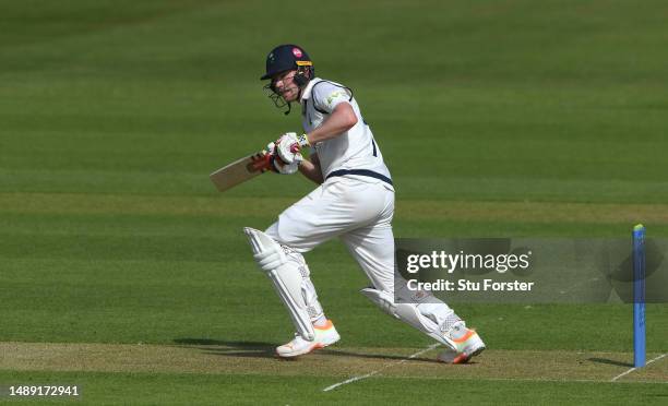 Yorkshire batsman Matthew Revis in batting action during day one of the LV= Insurance County Championship Division 2 match between Durham and...