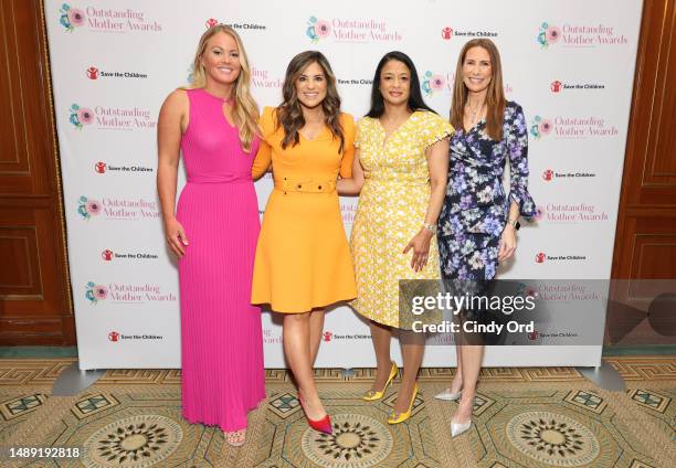 Elizabeth Buchanan, Natalie Pasquarella, Tracey Travis and Monica Arnaudo attend the 45th Annual Outstanding Mother Awards at The Pierre Hotel on May...