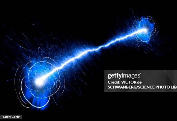 quantum entanglement, conceptual illustration - verheddert stock-grafiken, -clipart, -cartoons und -symbole