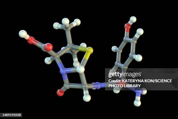 amoxicillin drug molecule, illustration - amoxicillin 幅插畫檔、美工圖案、卡通及圖標