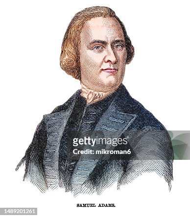 Portrait of Samuel Adams, American statesman, political philosopher, and one of the Founding Fathers of the United States