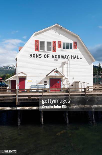 sons of norway hall,1912. - petersburg foto e immagini stock