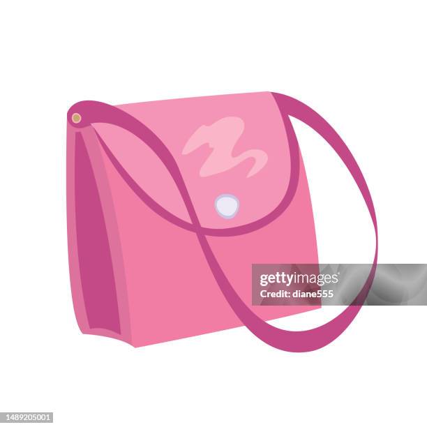 purse handbag on a transparent background - handbag vector stock illustrations