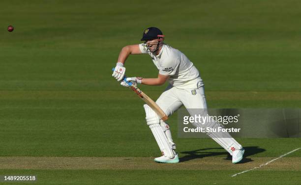 Durham batsman Alex Lees in batting action during day one of the LV= Insurance County Championship Division 2 match between Durham and Yorkshire at...