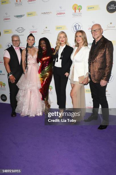 Trudi Beswick, Heather Small, Laura Whitmore, Modesta Vzesniauskaite and John Caudwell attend the Caudwell Children Butterfly Ball 2023 at Indigo2 at...