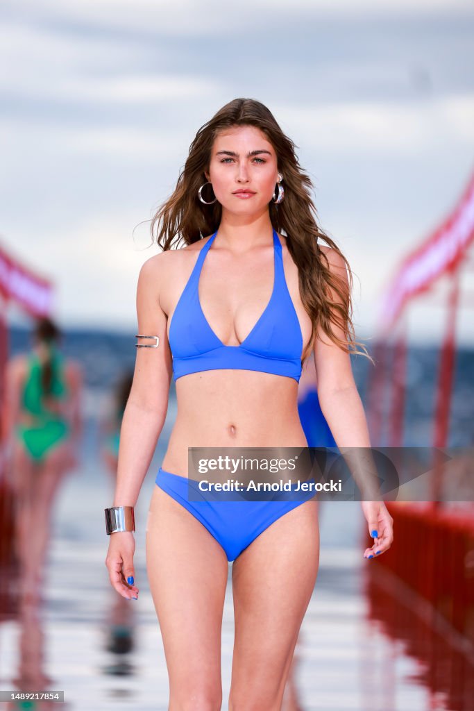 A model walks the runway during the Etam Cruise 2023 Show on May 11,  News Photo - Getty Images