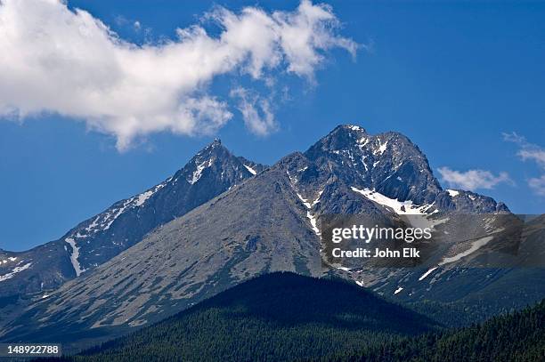 high tatras mountains from east. - tatra stock-fotos und bilder