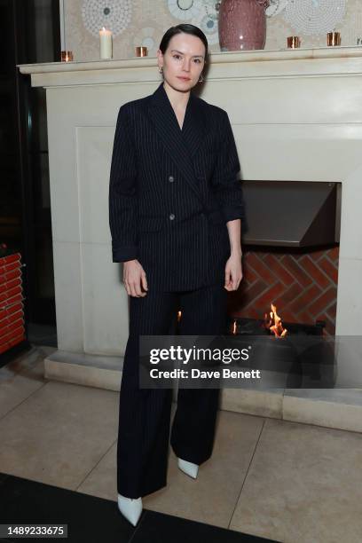 Daisy Ridley attends a Filmmaker's Dinner hosted by 886 by The Royal Mint together with The Corinthia London on May 11, 2023 in London, England.