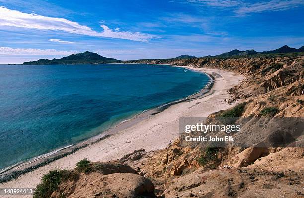 beach, cabo pulmo. - baja california sur fotografías e imágenes de stock