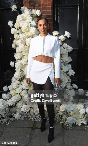Rochelle Humes attends the Vogue & Netflix party in celebration of the BAFTA Television Awards at Belvedere Restaurant on May 11, 2023 in London,...