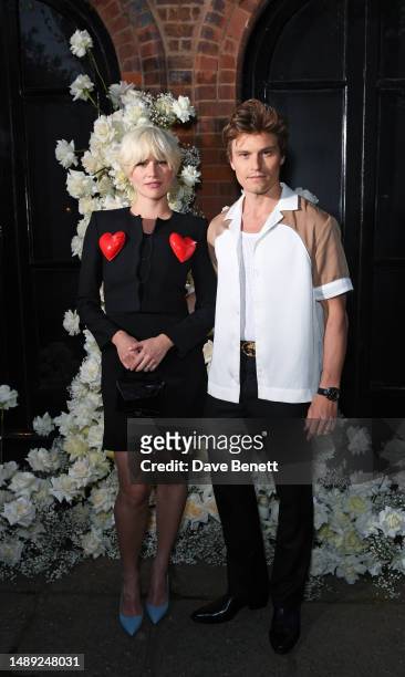 Pixie Lott and Oliver Cheshire attend the Vogue & Netflix party in celebration of the BAFTA Television Awards at Belvedere Restaurant on May 11, 2023...