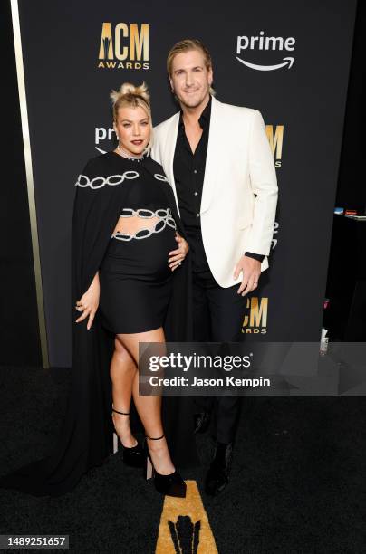 Kimberly Perry and Johnny Costello attend the 58th Academy Of Country Music Awards at The Ford Center at The Star on May 11, 2023 in Frisco, Texas.