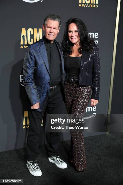 Randy Travis and Mary Travis attend the 58th Academy Of Country Music Awards at The Ford Center at The Star on May 11, 2023 in Frisco, Texas.