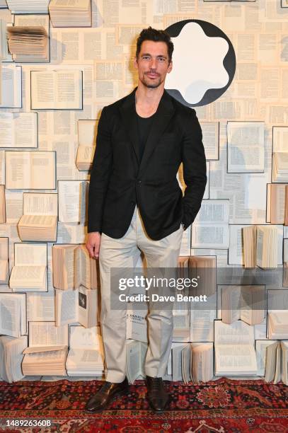David Gandy attends the Montblanc "The Library Spirit" event at the Lumley Library on May 11, 2023 in London, England.