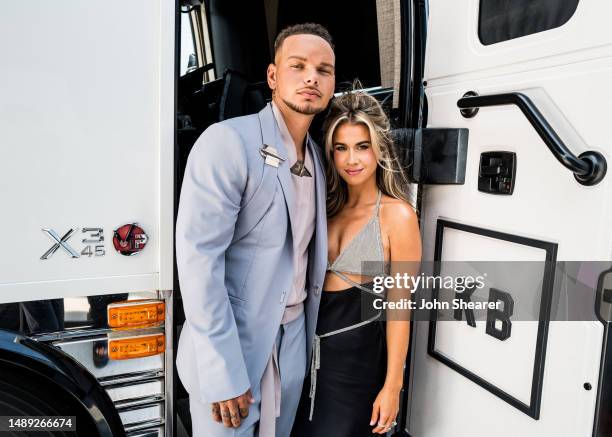 Kane Brown and Katelyn Brown attend the 58th Academy of Country Music Awards at The Ford Center at The Star on May 11, 2023 in Frisco, Texas.