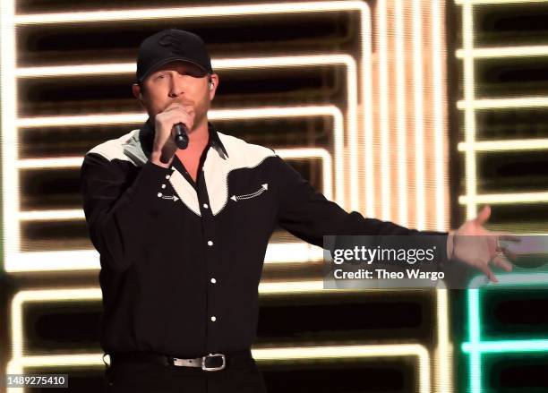 Cole Swindell performs onstage during the 58th Academy Of Country Music Awards at The Ford Center at The Star on May 11, 2023 in Frisco, Texas.