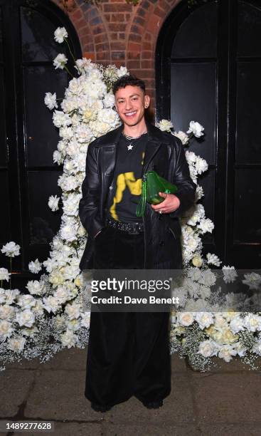 Olly Alexander attends the Vogue & Netflix party in celebration of the BAFTA Television Awards at Belvedere Restaurant on May 11, 2023 in London,...