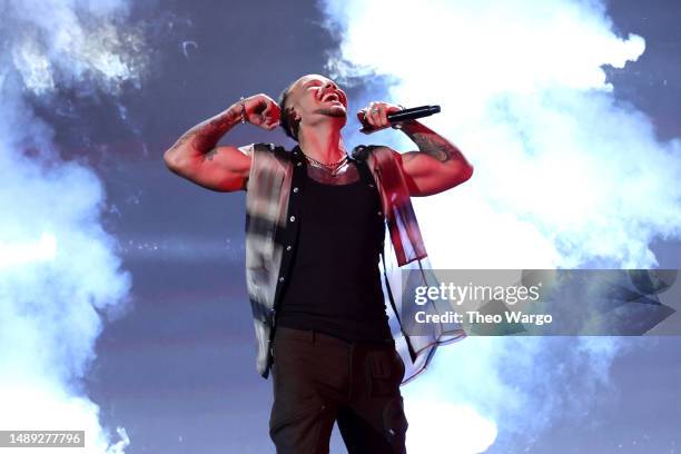 Kane Brown performs onstage during the 58th Academy Of Country Music Awards at The Ford Center at The Star on May 11, 2023 in Frisco, Texas.