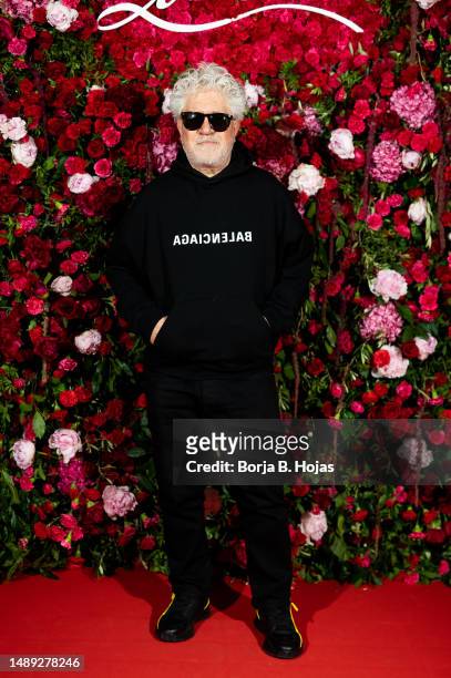 Pedro Almodovar attends Christian Louboutin party at Flamenco de Leones on May 11, 2023 in Madrid, Spain.