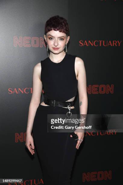 Lachlan Watson attends the "Sanctuary" New York premiere at Metrograph on May 11, 2023 in New York City.
