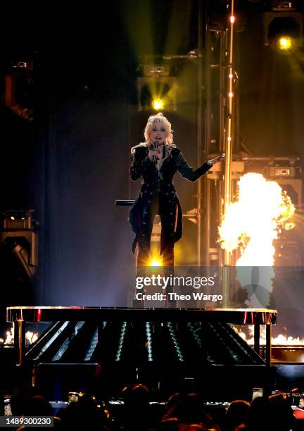 Dolly Parton performs onstage during the 58th Academy Of Country Music Awards at The Ford Center at The Star on May 11, 2023 in Frisco, Texas.