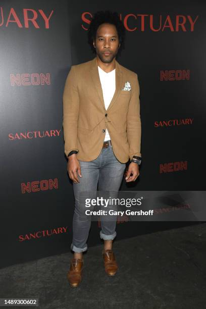 Jonathan Fernandez attends the "Sanctuary" New York premiere at Metrograph on May 11, 2023 in New York City.