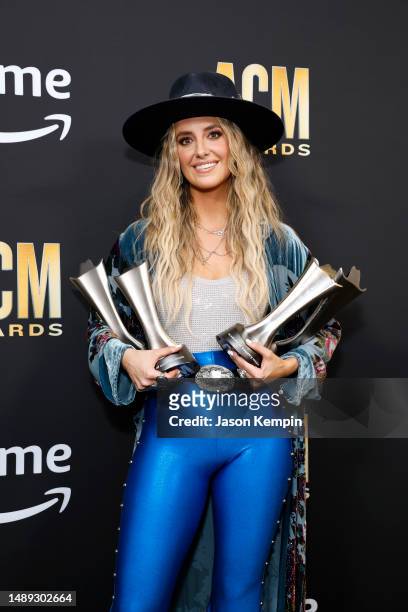 Lainey Wilson, winner of the Album of the Year award for “Bell Bottom Country,” Music Event of the Year for "Wait in the Truck,” Visual Media of the...