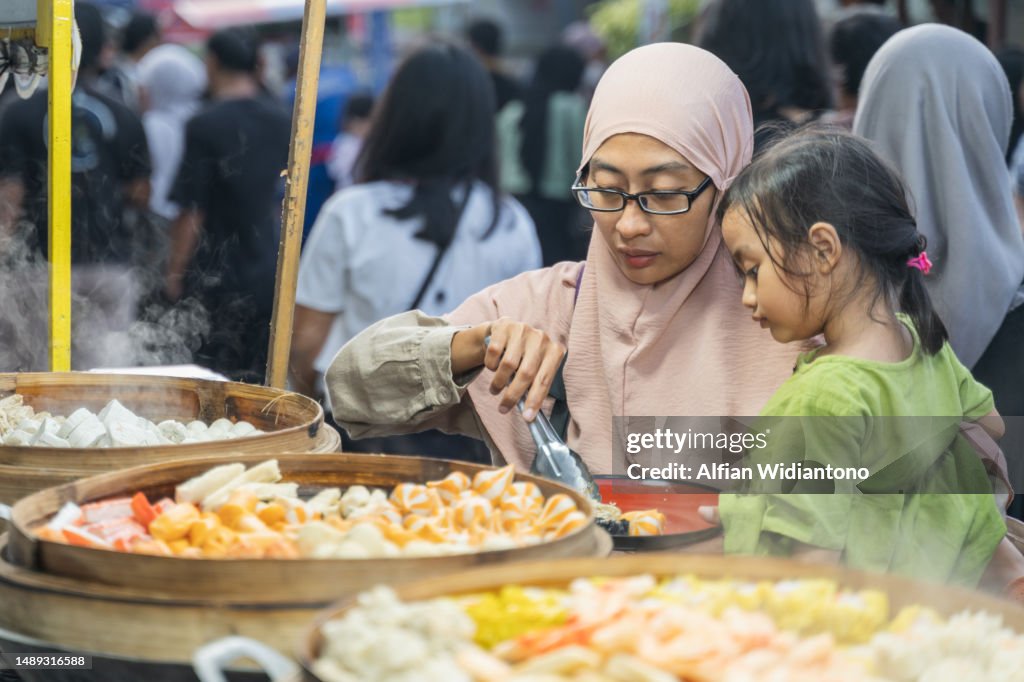 Buying street food