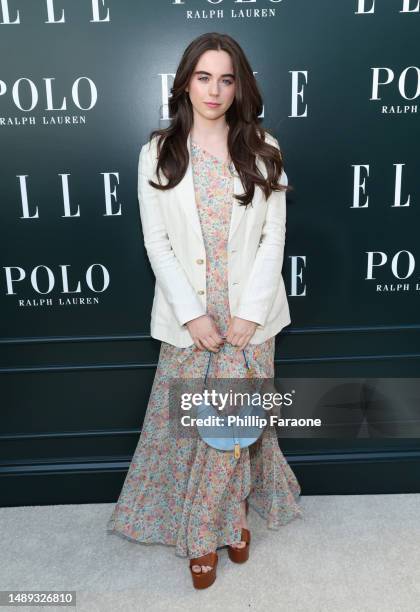 Sarah Desjardins, wearing Polo Ralph Lauren, attends "ELLE Hollywood Rising" Presented by Polo Ralph Lauren at The Georgian Hotel on May 11, 2023 in...