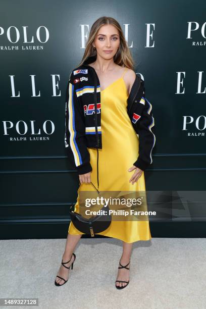 Emelia Hartford, wearing Polo Ralph Lauren, attends "ELLE Hollywood Rising" Presented by Polo Ralph Lauren at The Georgian Hotel on May 11, 2023 in...