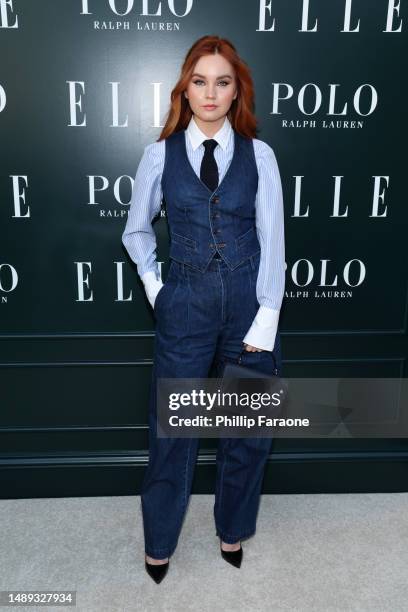 Liana Liberato, wearing Polo Ralph Lauren, attends "ELLE Hollywood Rising" Presented by Polo Ralph Lauren at The Georgian Hotel on May 11, 2023 in...