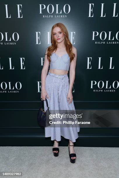 Abigail Cowen, wearing Polo Ralph Lauren, attends "ELLE Hollywood Rising" Presented by Polo Ralph Lauren at The Georgian Hotel on May 11, 2023 in...