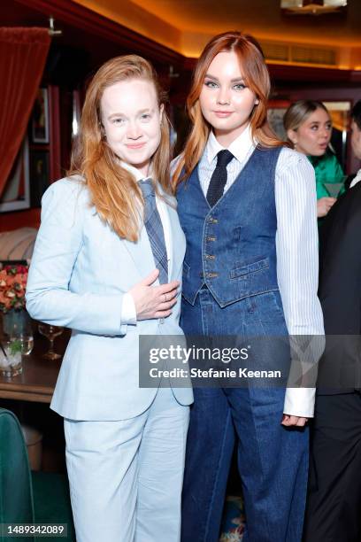 Liv Ralph Liv Hewson and Liana Liberato, both wearing Polo Ralph Lauren, attend ...