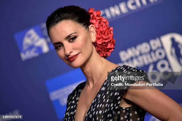 The Spanish actress Penelope Cruz during the red carpet for the award ceremony of the David di Donatello 2023. Rome , May 10th, 2023.